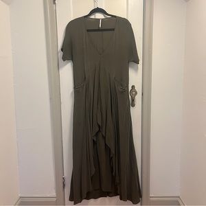 Free People, silk maxi dress